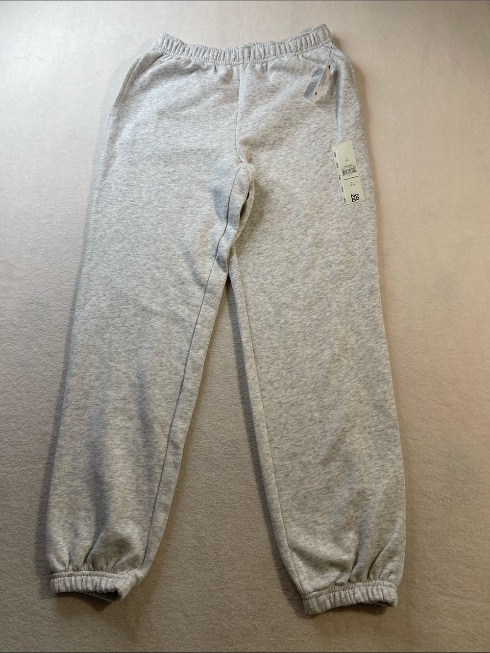 NOBO Light Heather Gray Women's Jogger Pants SIZE S NWT